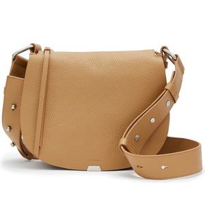 All Saints Captain Round Leather Crossbody